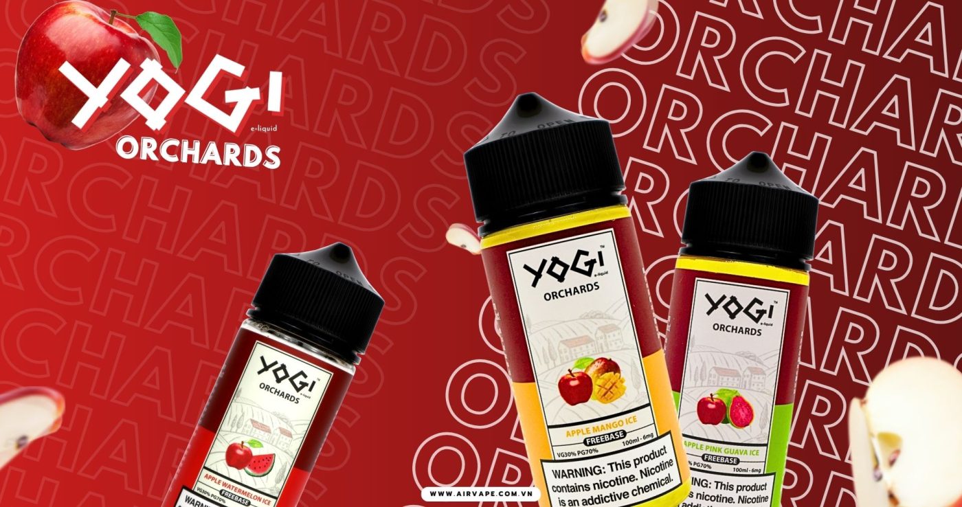 alt="Yogi Orchard Freebase, tinh dầu yogi orchards 100ml, tinh dầu yogi ni thấp, tinh dầu yogi táo 6ni"