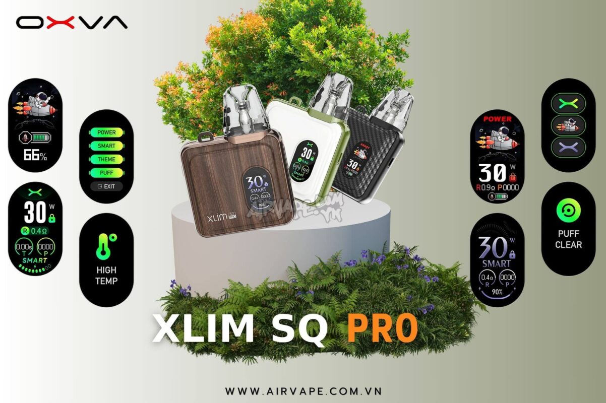 alt=" chức năng và cách chỉnh màn hình xlim sq air vape store"