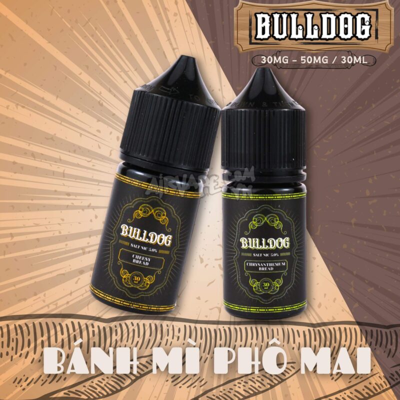 alt="bulldog salt nic bánh mì hoa cúc 30ml air vape store, tinh dầu quận 11"