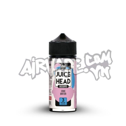 alt="juice head 3mg 6mg, vị cake batter, bánh bơ nướng"