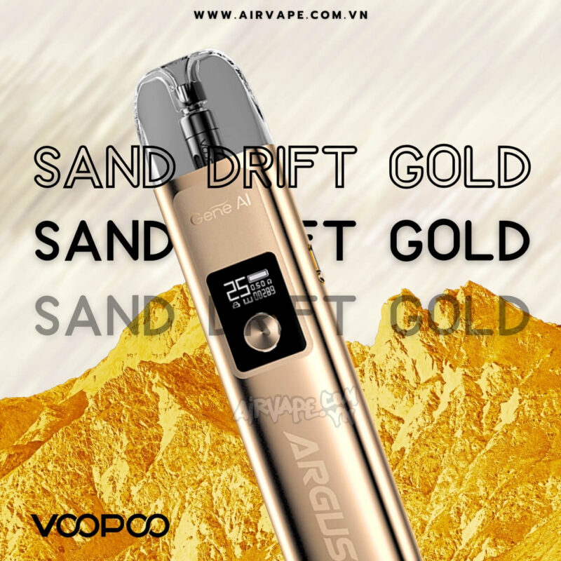 alt="voopoo pod system màu vàng, SAND DRIFT GOLD"