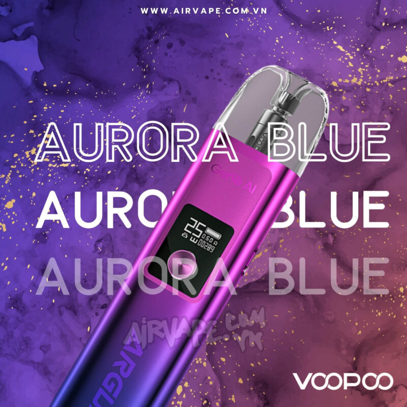 alt="máy thuốc lá điện tử AURORA BLUE màu tím"