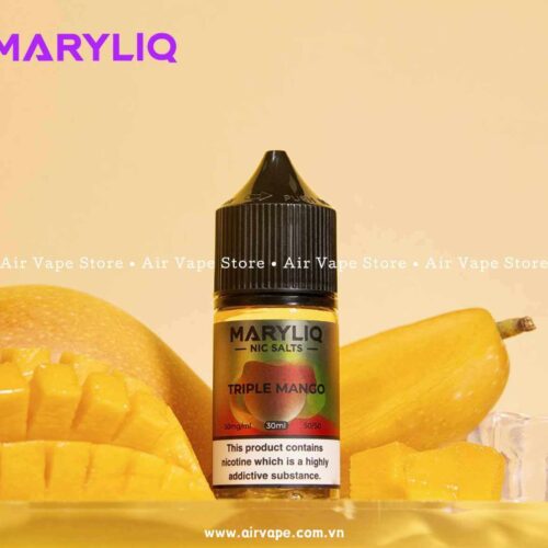 alt="Maryliq Salt Nic Triple Mango 30ml, tinh dầu vị xoài lạnh chính hãng quận hcm"