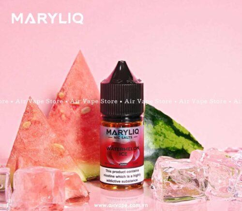 alt="Maryliq Salt Nic Watermelon Ice 30ml, tinh dầu vị dưa hấu chính hãng air vape store quận 11"