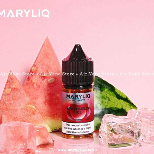 alt="Maryliq Salt Nic Watermelon Ice 30ml, tinh dầu vị dưa hấu chính hãng air vape store quận 11"