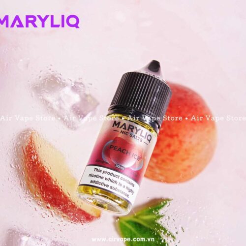 alt="Maryliq Salt Nic Peach Ice 30ml, tinh dầu vị đào lạnh chính hãng quận 11"