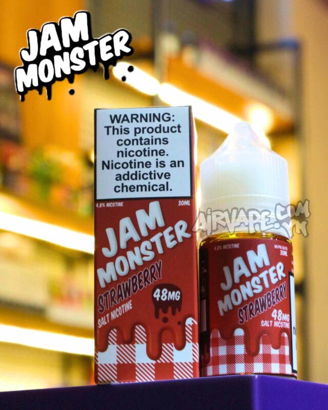 alt="jam monster strawberry, tinh dầu jam mứt dâu, chính hãng quận 11"