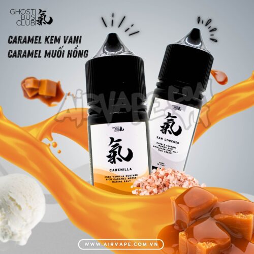 alt="gbc juice, ghost bus club salt nic, tinh dầu caramel"