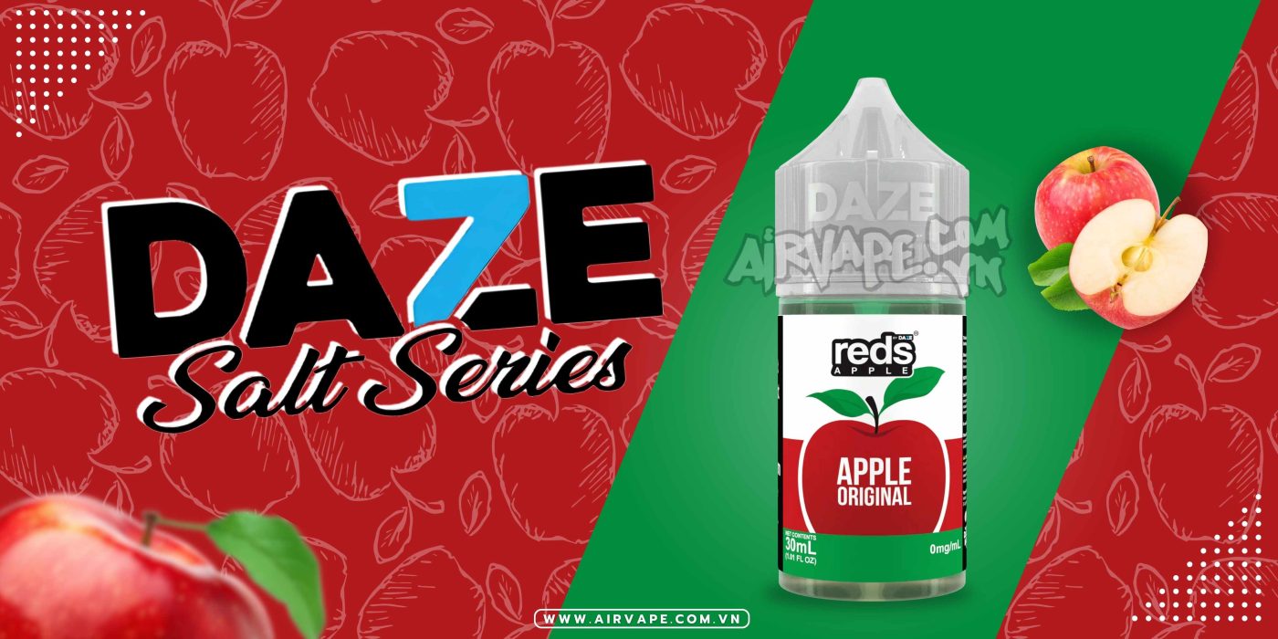 alt="7daze saltnic, red apple saltnic"