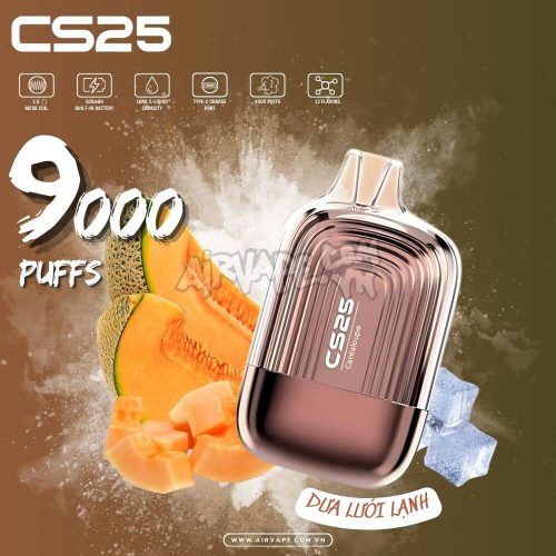 alt="cs9000 dưa lưới lạnh, pod 1 lần cs25"