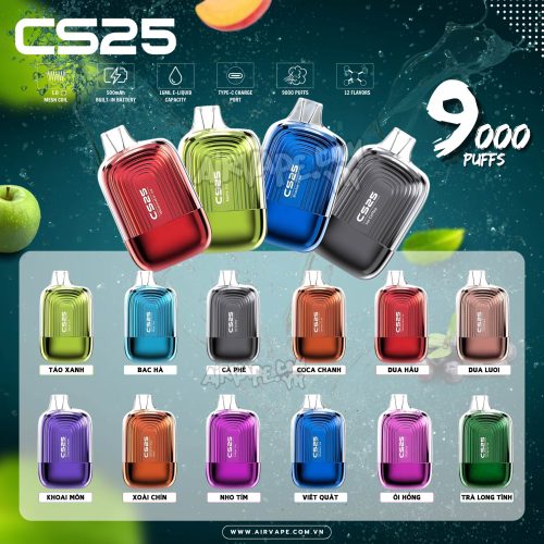 alt="cs25 9000 puff pod 1 lần giá rẻ"